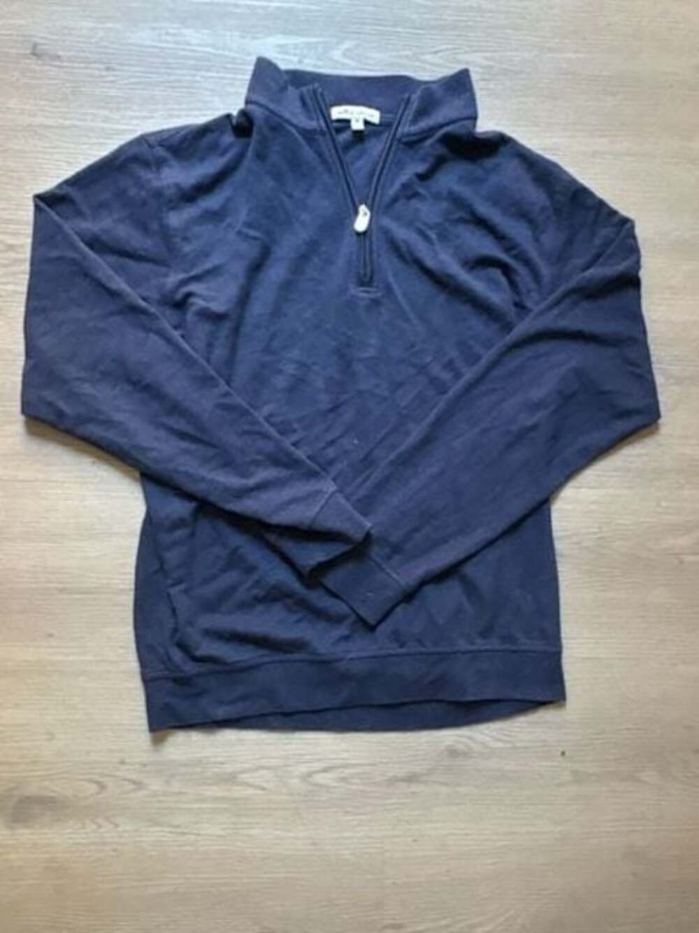Navy Blue Peter Millar Quarter-Zip Pullover Sweater